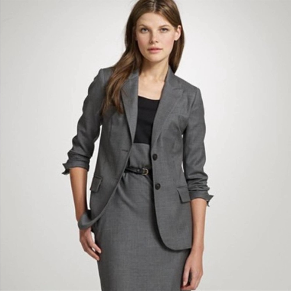 J. CREW 1035 Super 120s grey Jacket Blazer